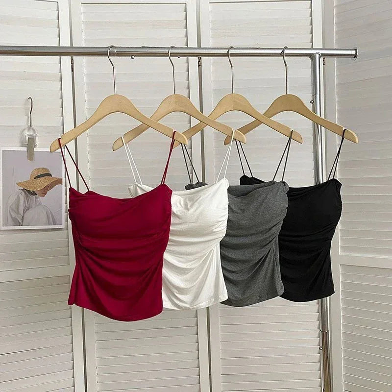 Camisole With Built In Bra Spaghetti Strap Tank - Palm and Thread