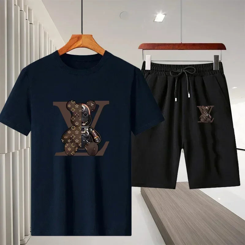 fashionable breathable T-shirt and short set - Palm and Thread
