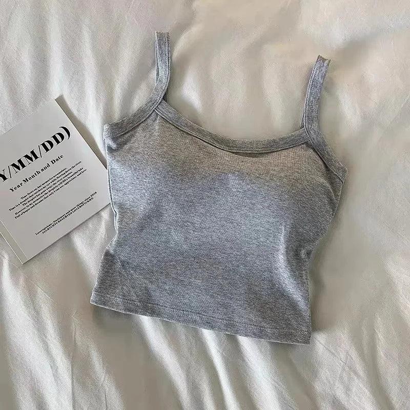 Sleeveless Basic Crop Top - Palm and Thread