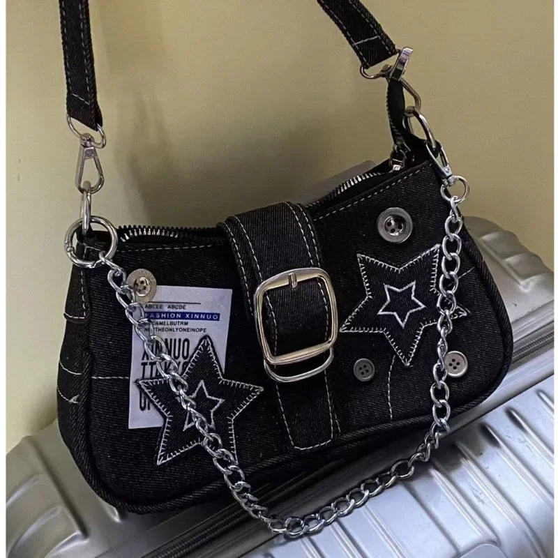 Stars Pattern Underarm Handbag - Palm and Thread