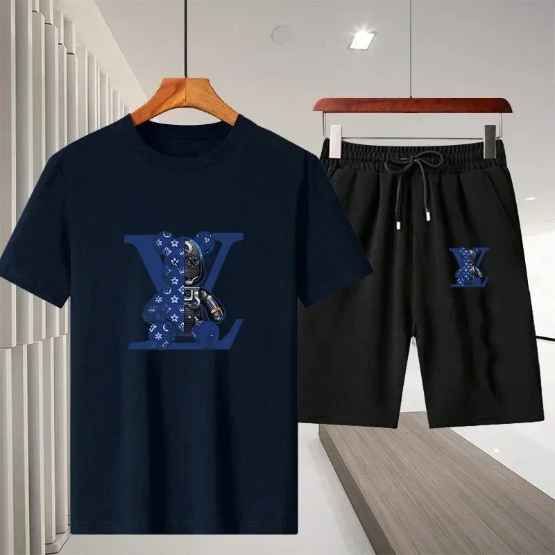 fashionable breathable T-shirt and short set - Palm and Thread