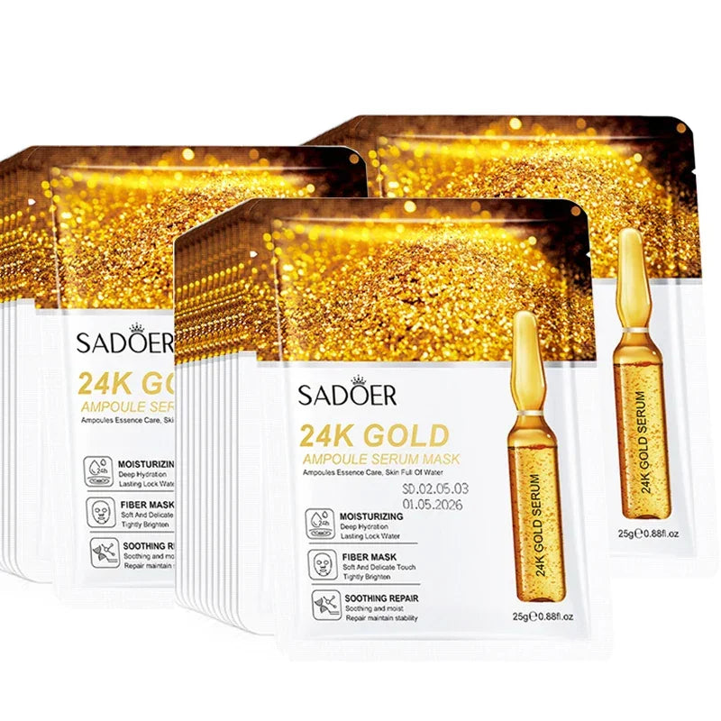 24K Gold Vitamin C Hyaluronic Acid Face Mask - Palm and Thread