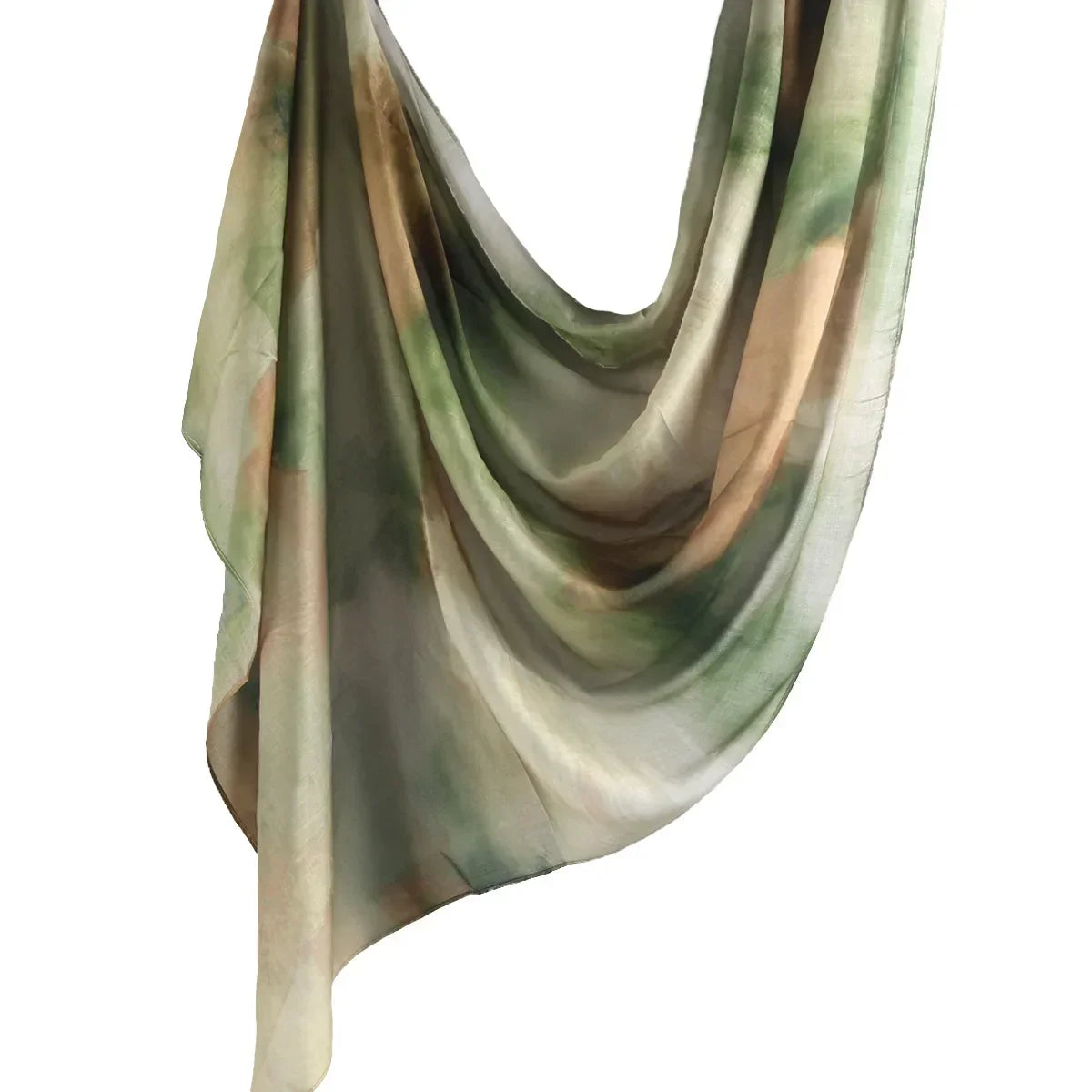 New Watercolor Tie-Dye Cotton Scarf - Palm and Thread