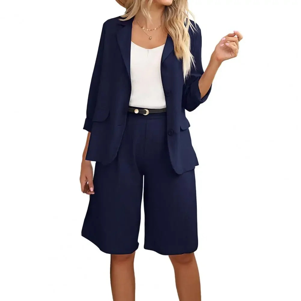 Formal Short Suit Knee Length Pant Outfit - Palm and Thread