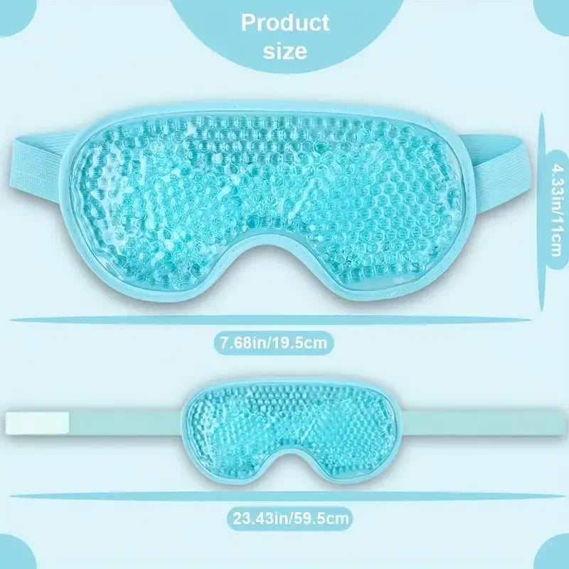 Gel Eye Mask Reusable Beads for Hot & Cold Therapy - Palm and Thread