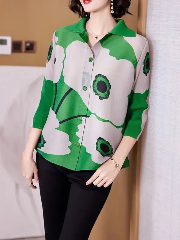 Loose Printed Shirt - Palm and Thread