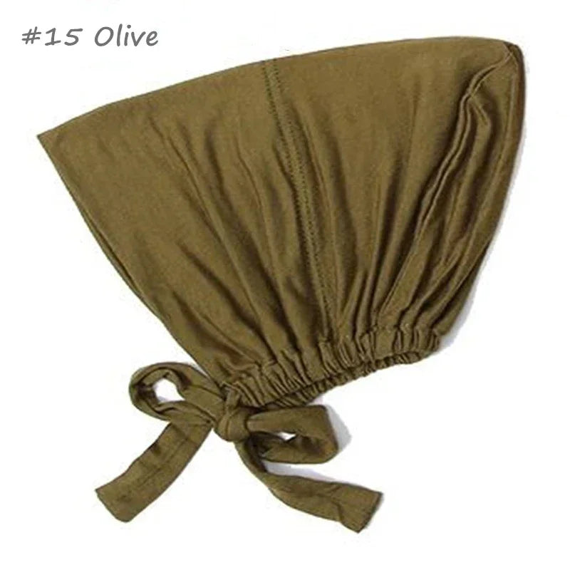 New Soft Turban Hat Inner Hijab Cap - Palm and Thread