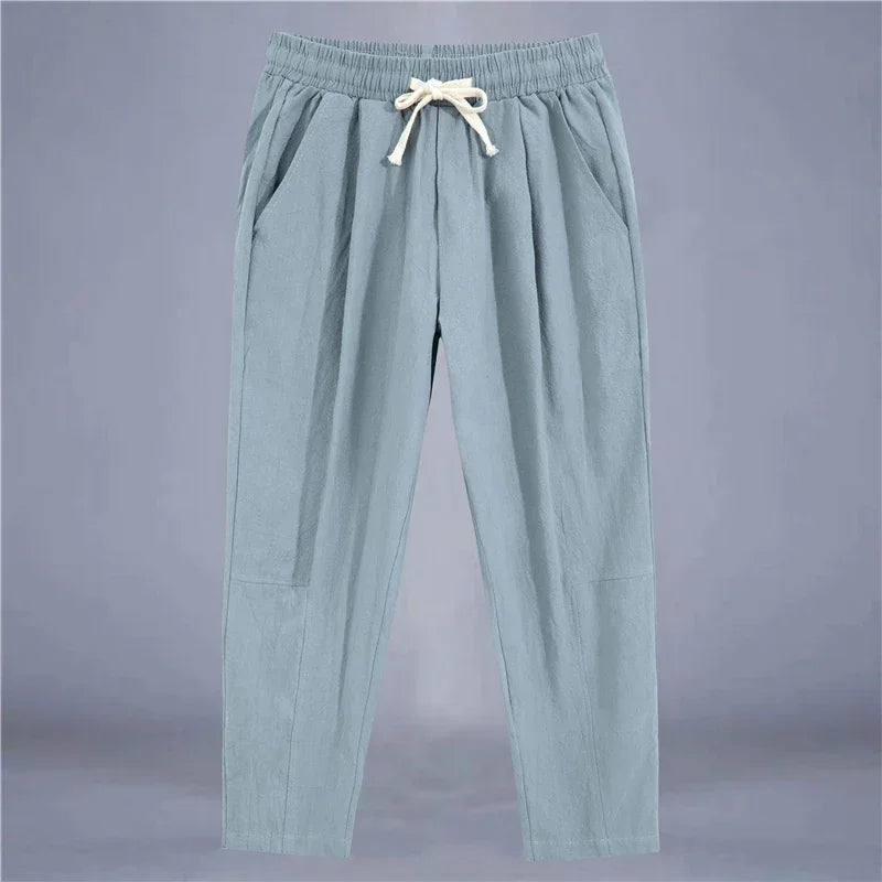 Cotton Linen Fashion Casual Pant - Palm and Thread