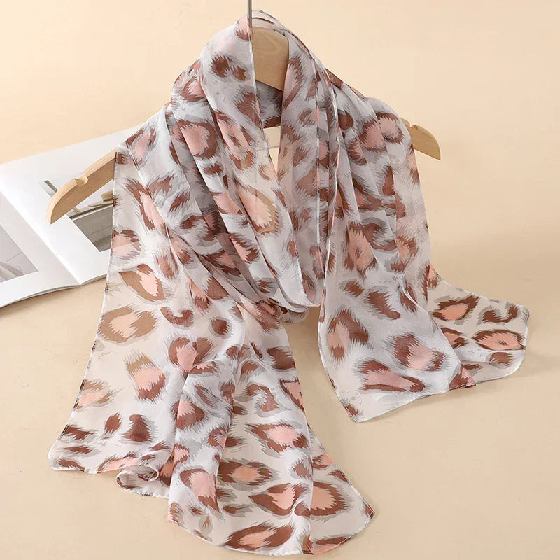 New Print Chiffon Scarf Shawl - Palm and Thread