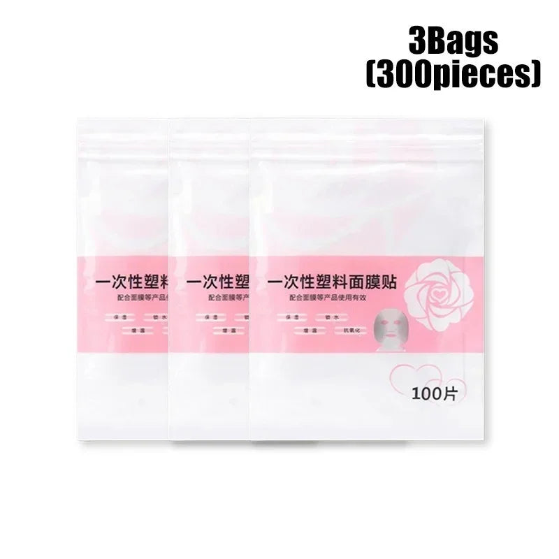 Disposable Plastic Film Full Face Cleaner Mask - Palm and Thread