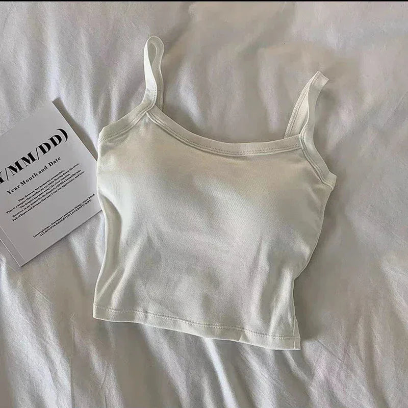 Sleeveless Basic Crop Top - Palm and Thread
