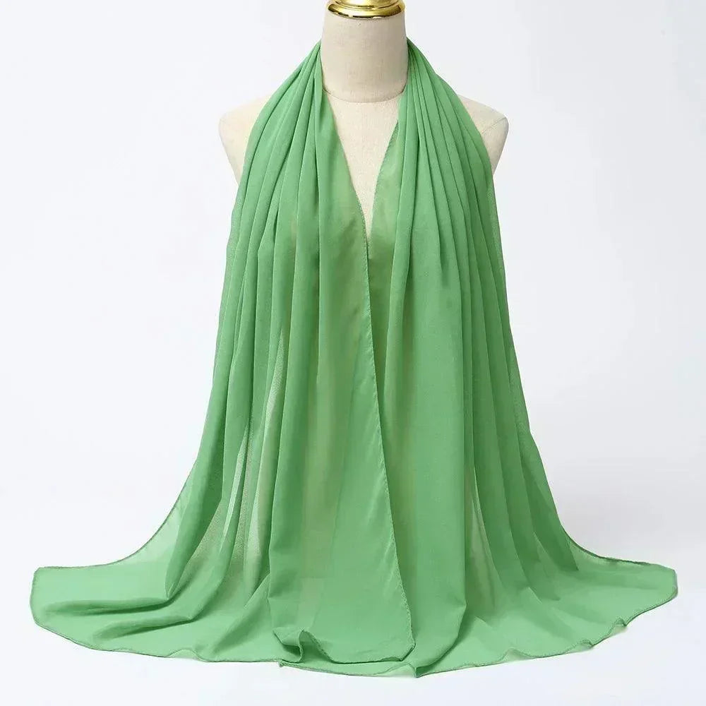 Chiffon Hijab Head Wrap - Palm and Thread