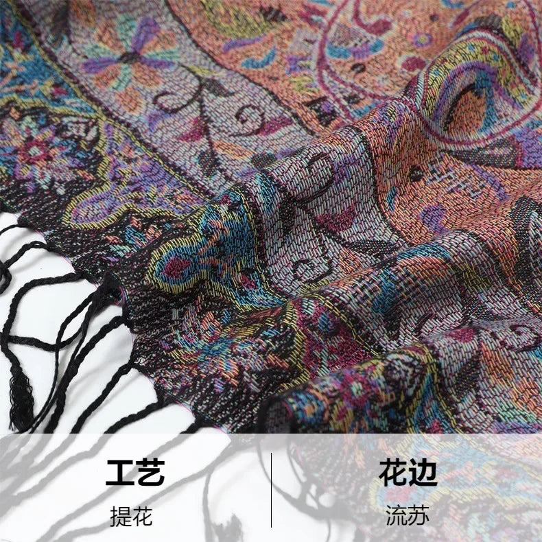 Pashmina Hijab Scarf Printed Hijab - Palm and Thread
