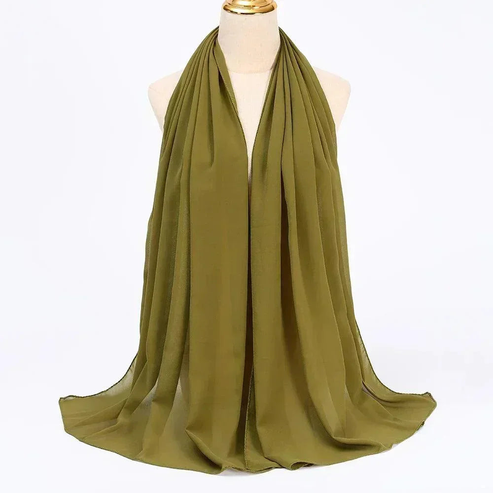 Chiffon Hijab Head Wrap - Palm and Thread