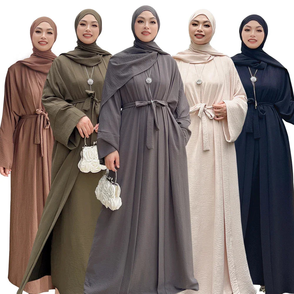 2 Piece Crepe Abaya - Palm and Thread
