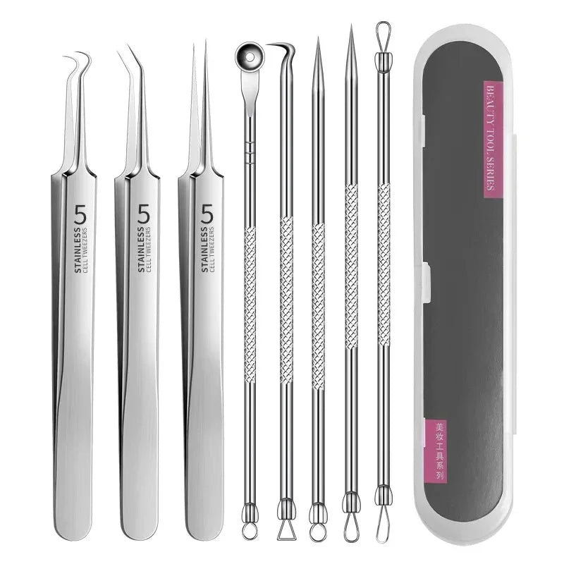 Ultra-fine Cell Pimples Blackhead Clip Tweezer - Palm and Thread
