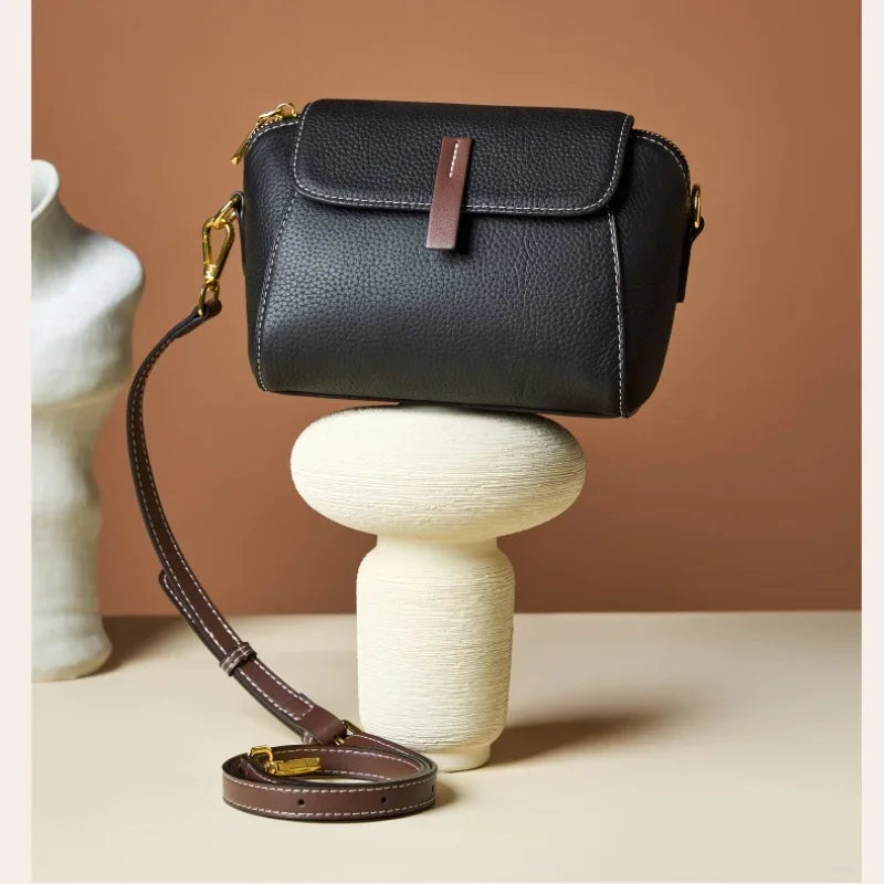 Luxury Designer Genuine Leather Shoulder Bag - Palm and Thread