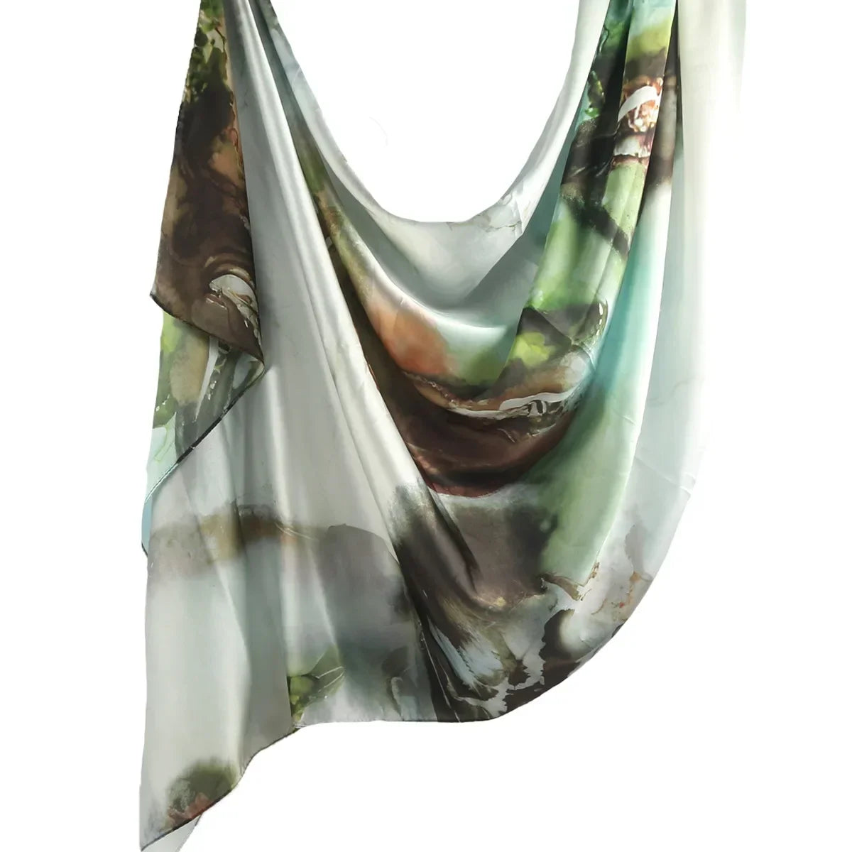 Water Print Shawl Chiffon Silk Hijab - Palm and Thread
