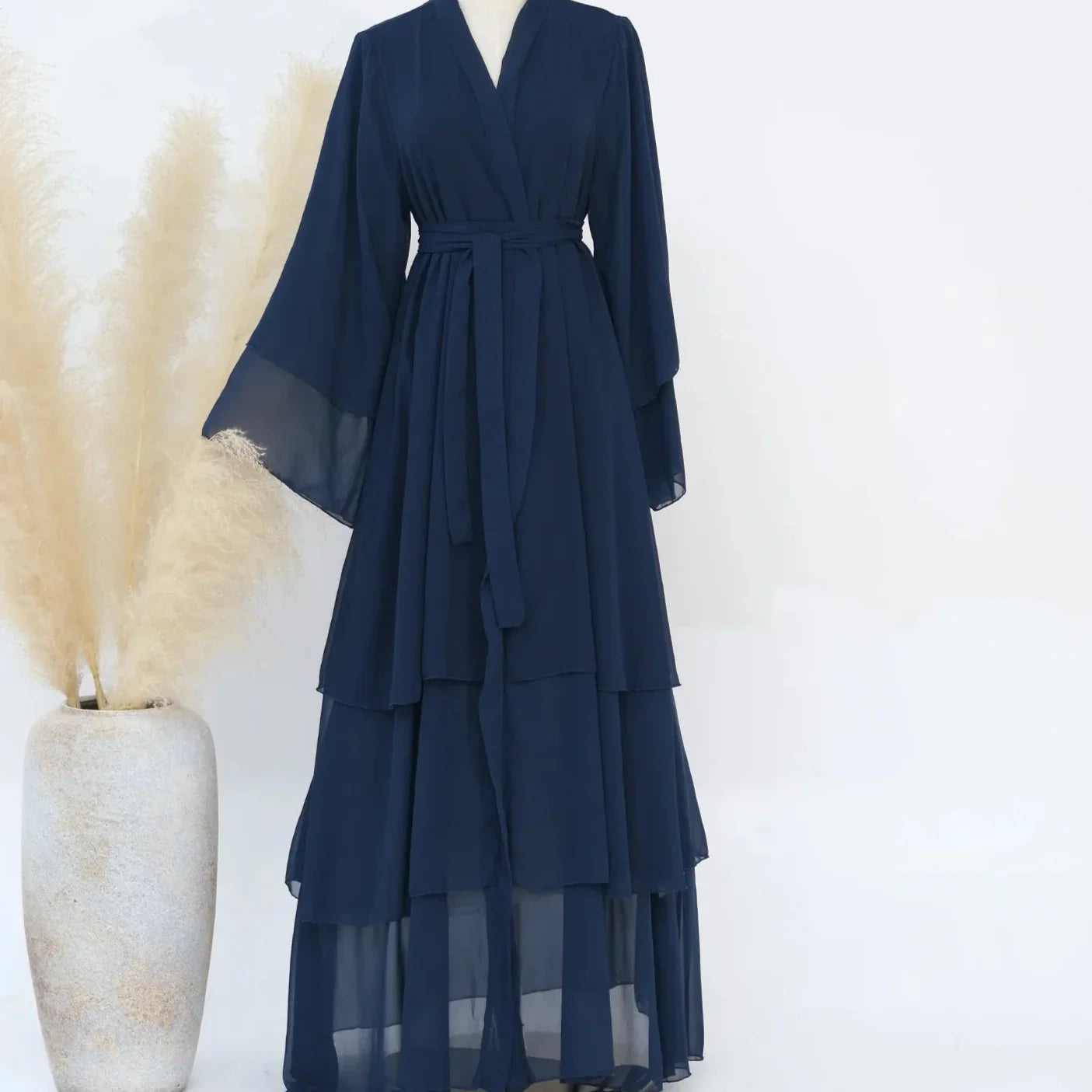 Modest Coat Open Abaya Dress - Palm and Thread