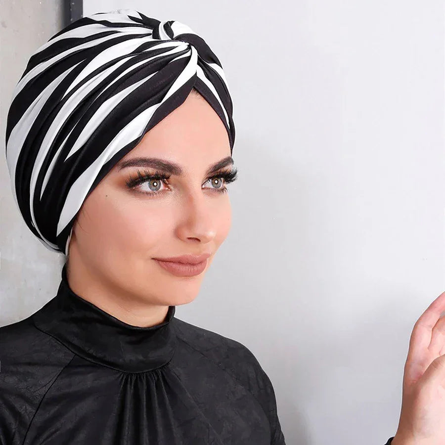 Colorful Inner Instant Turban Cap - Palm and Thread