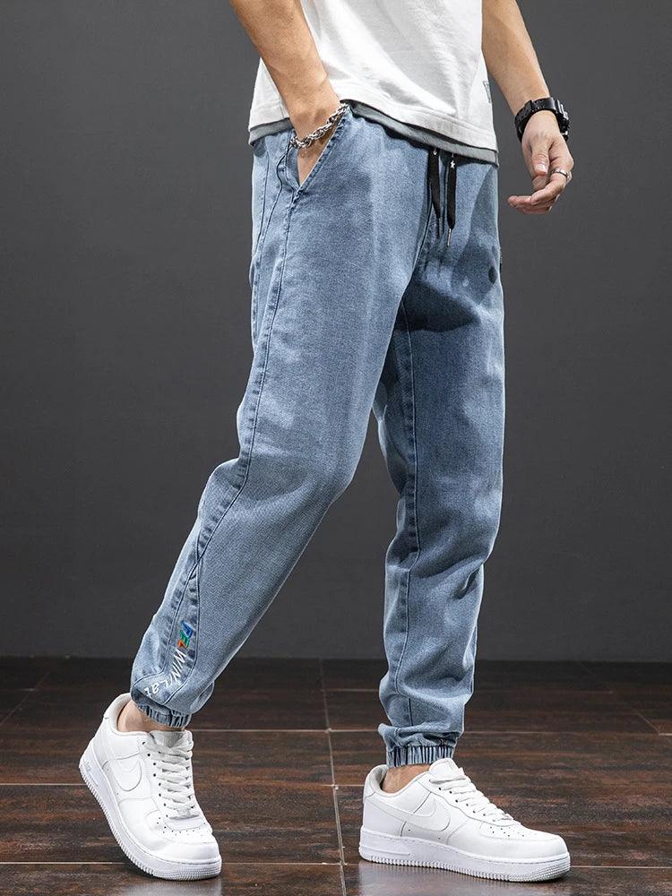 Cargo Jeans Men Streetwear Denim Jogger Pant - Palm and Thread