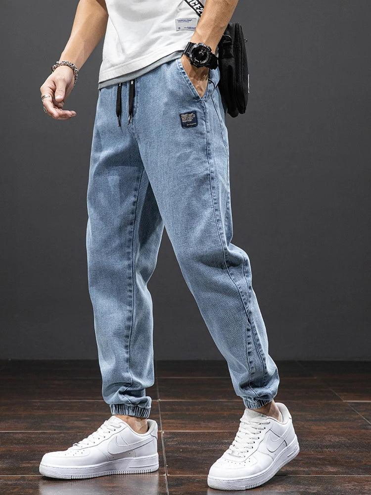 Cargo Jeans Men Streetwear Denim Jogger Pant - Palm and Thread