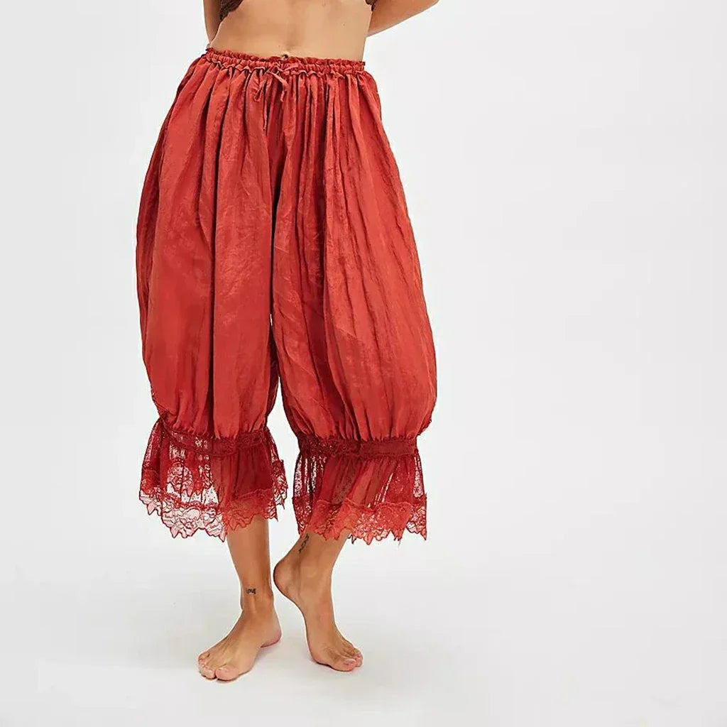 Loose Fit Bloomers Cropped Pant - Palm and Thread