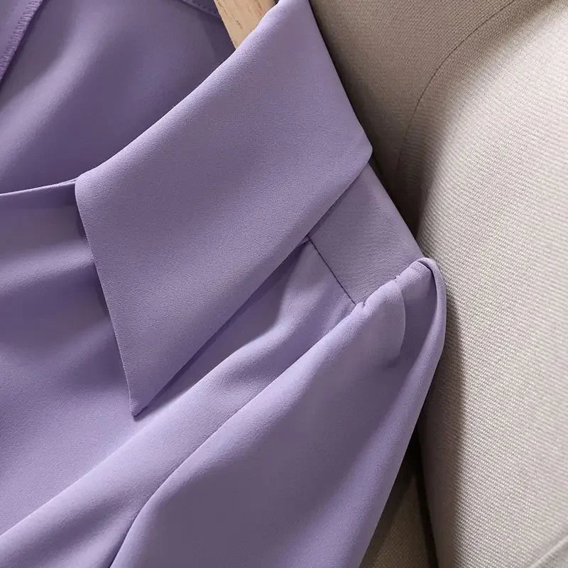 Temperament Fashion Sping New Chiffon Shirt - Palm and Thread