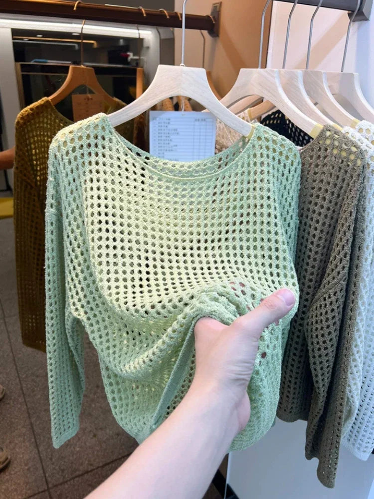Mesh Vintage Sweater - Palm and Thread