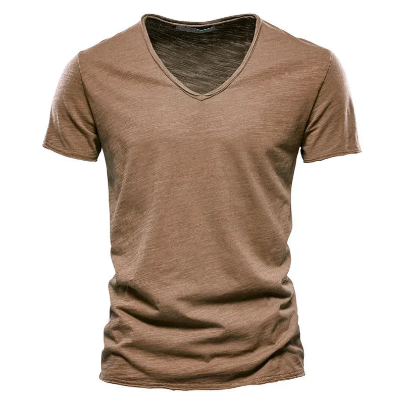 Brand Quality 100% CottonT-shirt V-neck Fashion - Palm and Thread