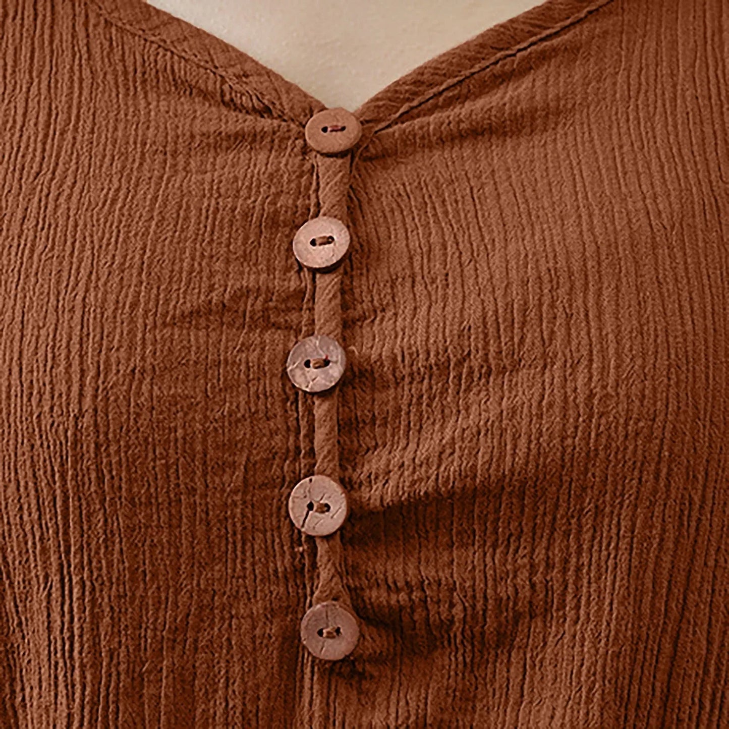 Elegant Linen Ginger Bohemia Layering Vintage Dress - Palm and Thread