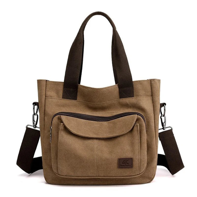 Canvas Shoulder Crossbody Bag - Palm and Thread