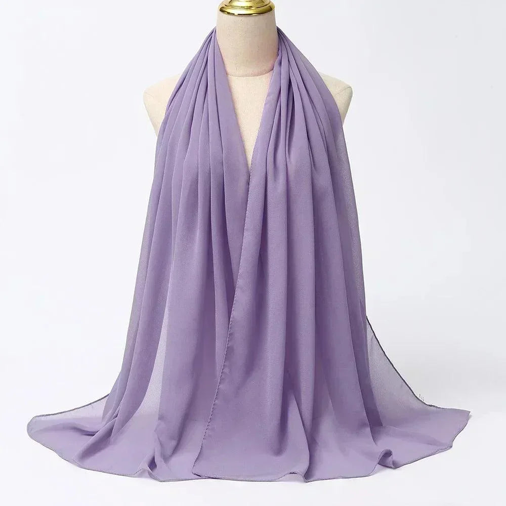 Chiffon Hijab Head Wrap - Palm and Thread