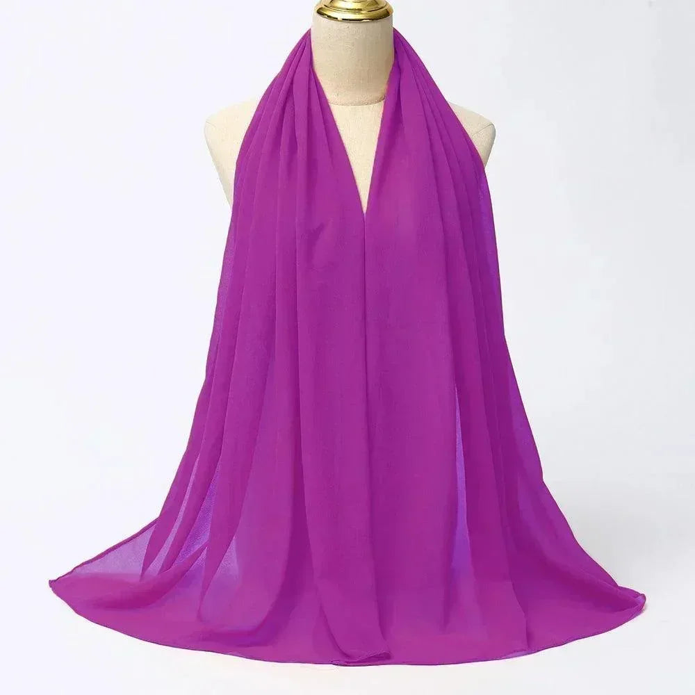 Chiffon Hijab Head Wrap - Palm and Thread
