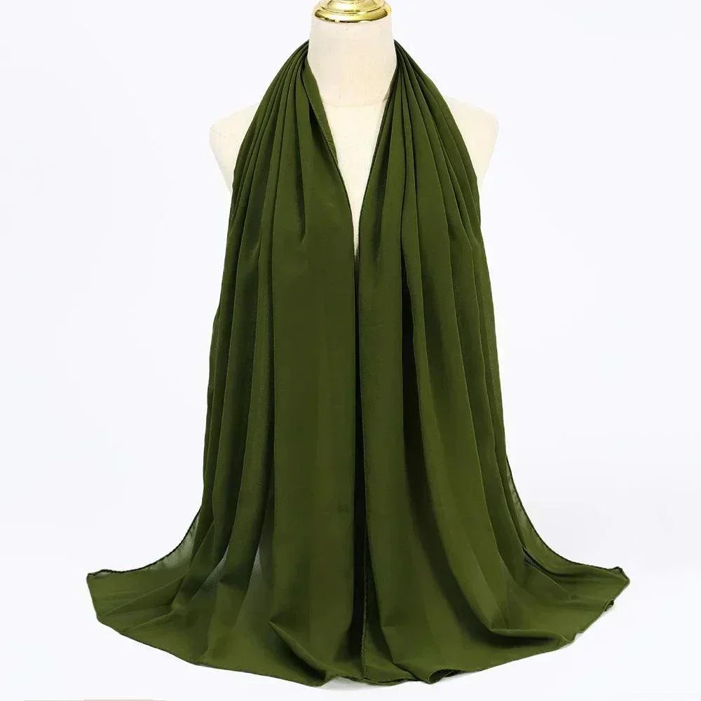 Chiffon Hijab Head Wrap - Palm and Thread