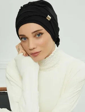 Plain Instant Turban Hat Inner Hijab - Palm and Thread