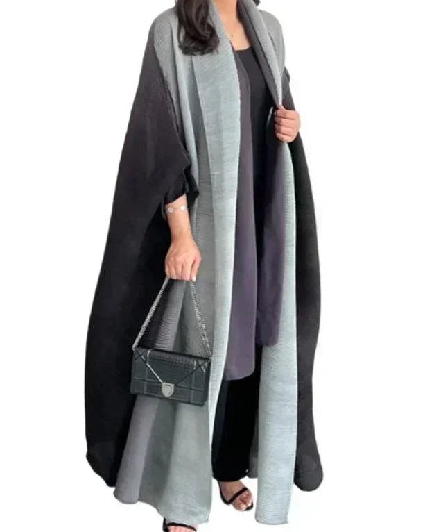 Miyake Folds Sleeve Coat Abaya - Palm and Thread