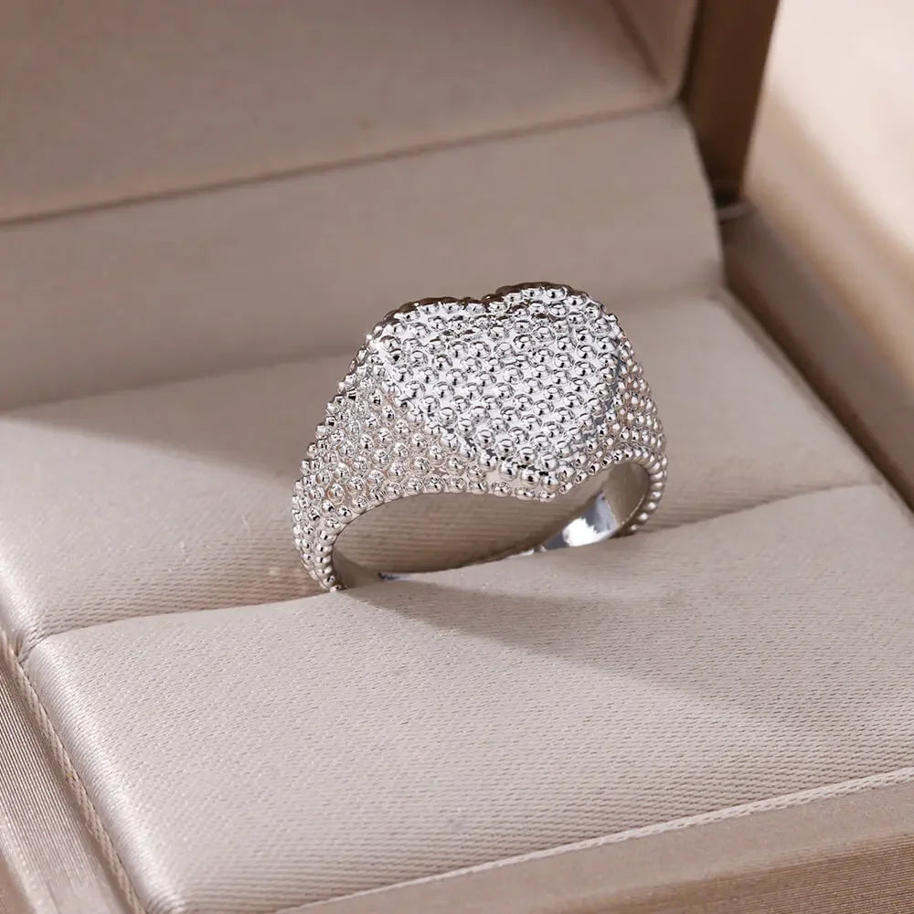 Stainless Steel Angel Feather Ring - Palm and Thread