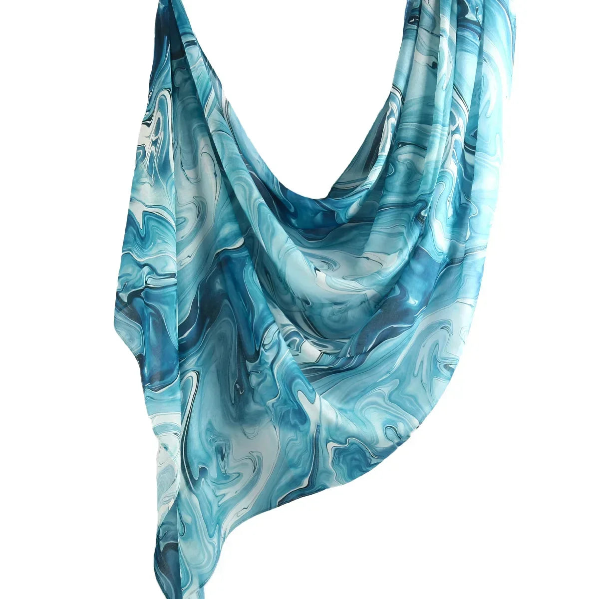 New Watercolor Tie-Dye Cotton Scarf - Palm and Thread