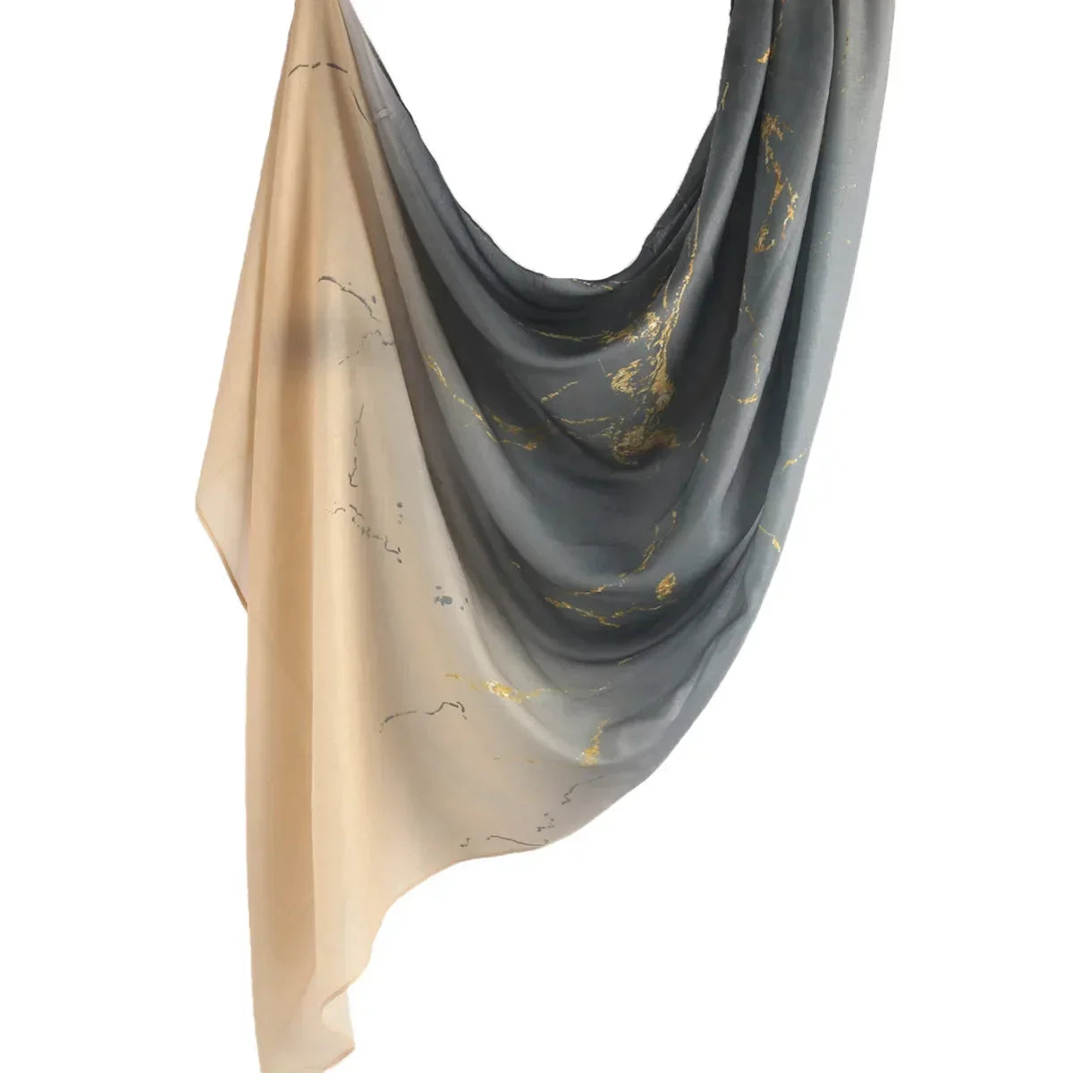 New Watercolor Tie-Dye Cotton Scarf - Palm and Thread
