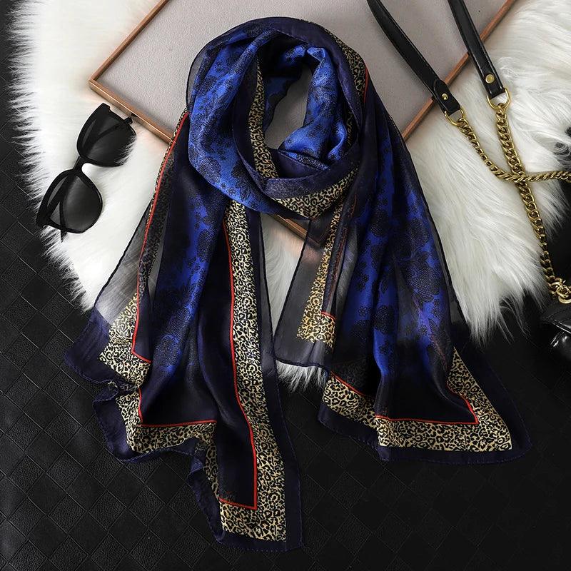 New Print Chiffon Scarf Shawl - Palm and Thread