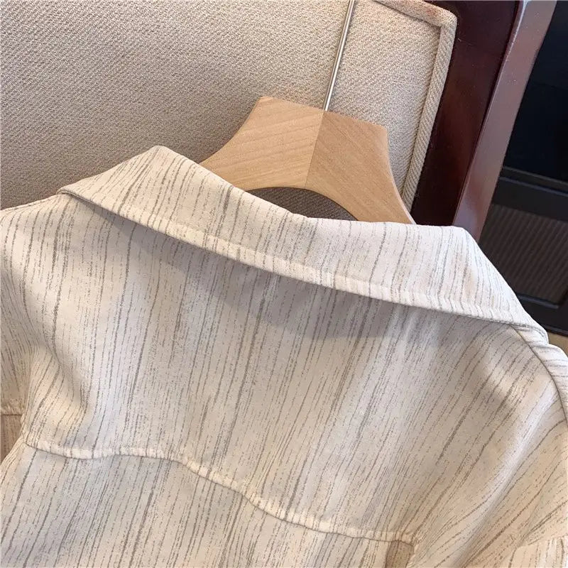 Print Minimalist Elegant Blouse - Palm and Thread