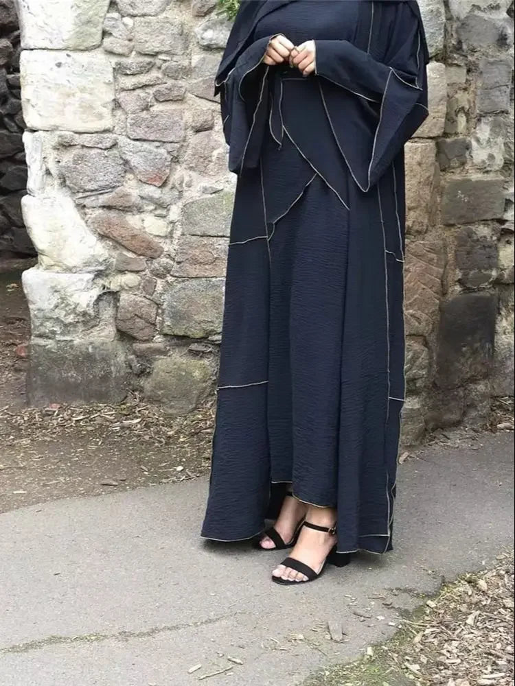 3 Piece Abaya Modest Dress Kaftan - Palm and Thread