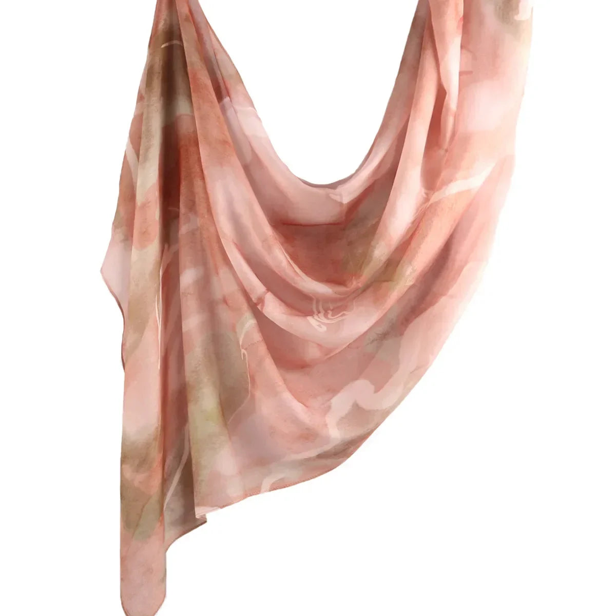New Watercolor Tie-Dye Cotton Scarf - Palm and Thread