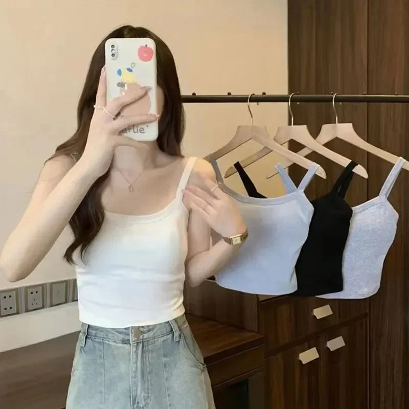 Sleeveless Basic Crop Top - Palm and Thread
