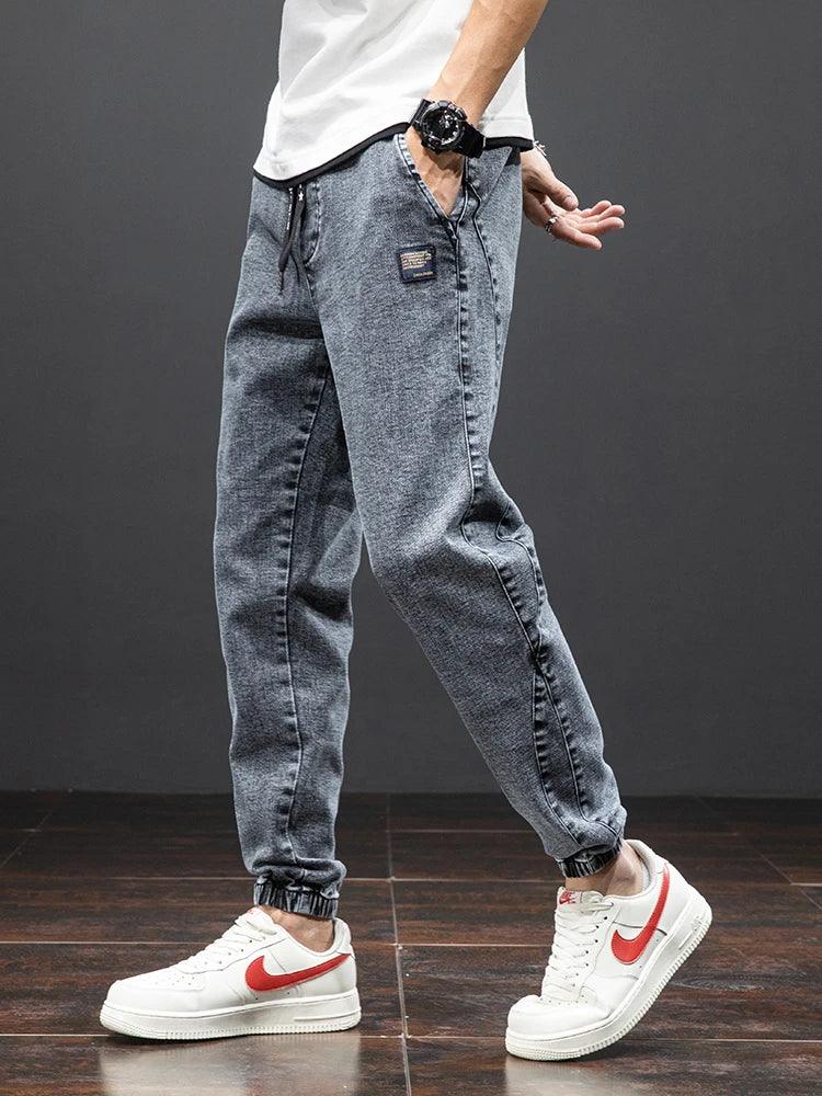 Cargo Jeans Men Streetwear Denim Jogger Pant - Palm and Thread