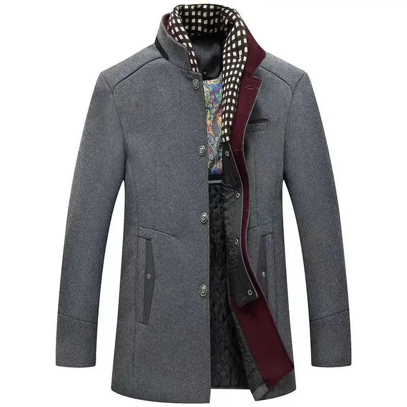 Wool Coats Smart Casual Thick Warm