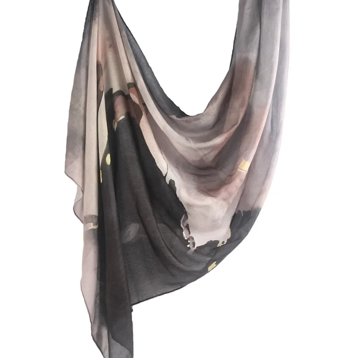 New Watercolor Tie-Dye Cotton Scarf - Palm and Thread
