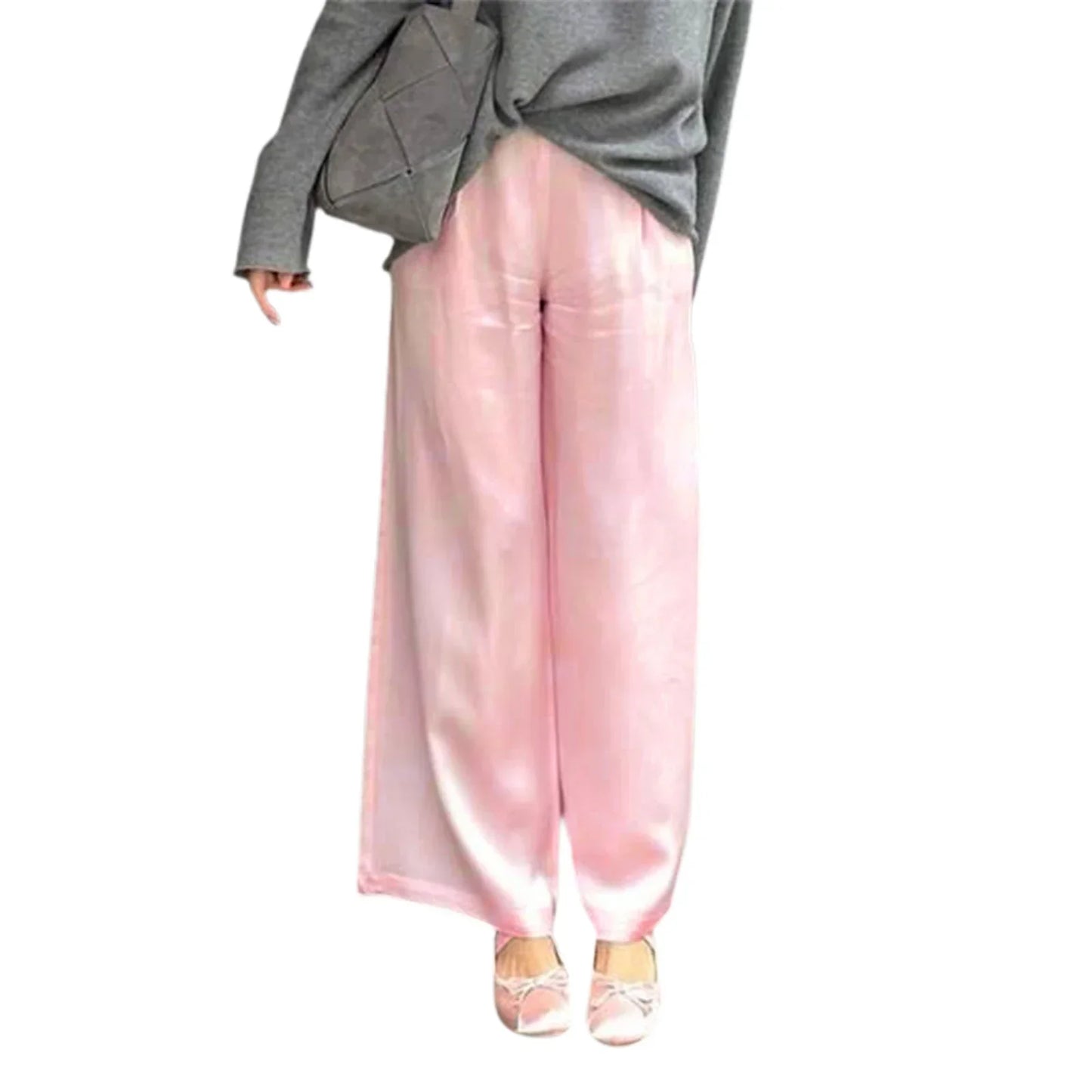 Chic Satin Wide Leg Dress Pant - Palm and Thread