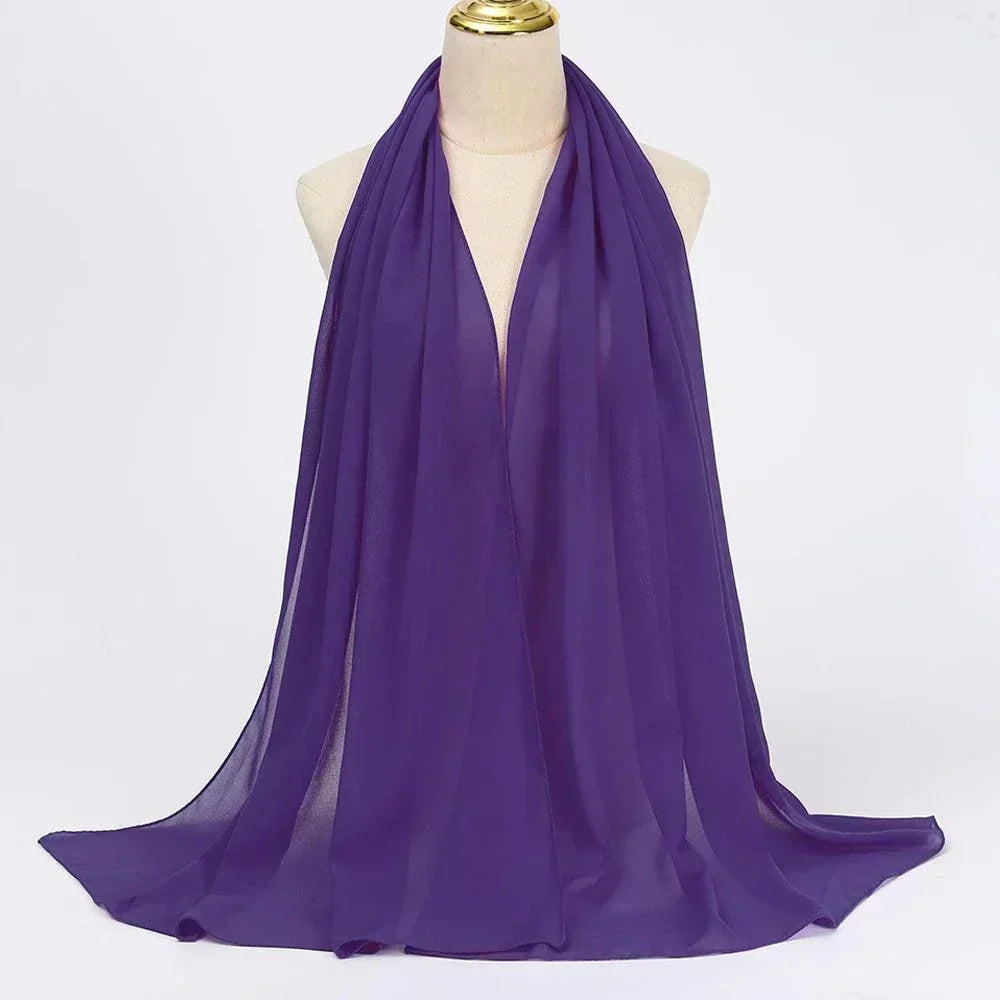 Chiffon Hijab Head Wrap - Palm and Thread